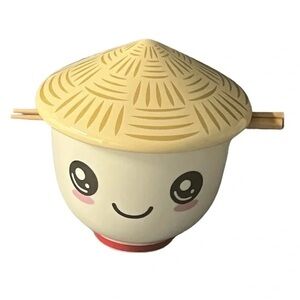 Kawaii Ramen Bowl Set w/ Lid & Chopsticks